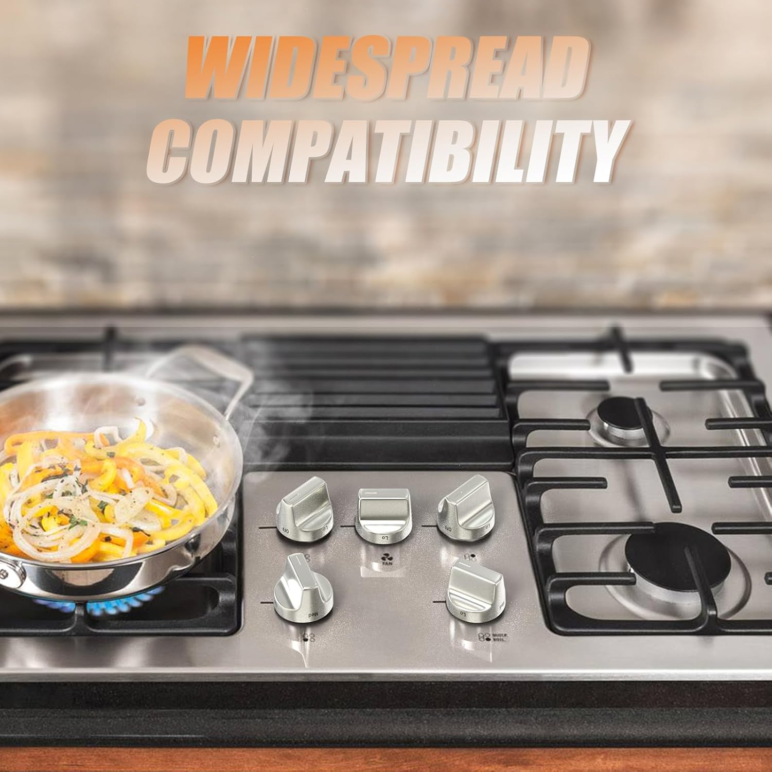 5PCS W11239985 Gas Stove Knob Replacement 4845290 AP6333411 Range Knobs Replacements Compatible with WFG525S0HV1 WFG550S0HV1 WFG550S0HZ1