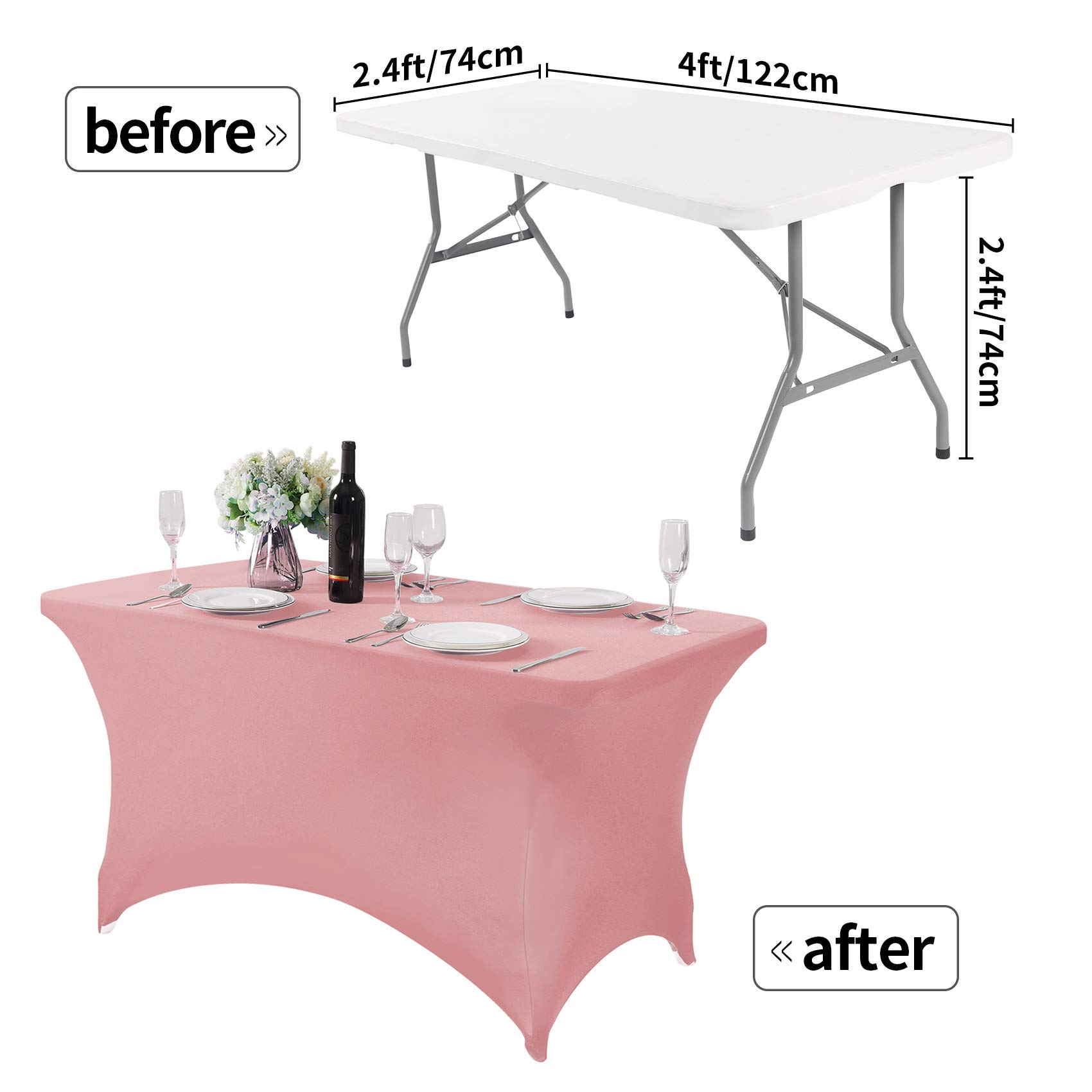 Lot De 2 Nappes Universelles En élasthanne Pour Table De 1,8