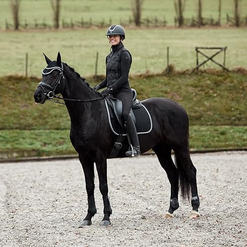 Miniatura 4 de HORZE Adepto - Almohadilla acolchada de secado rápido para silla de montar para caballos con ribete de dos tonos