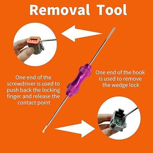 Miniatura 6 de Kit de conectores DT Deutsch de 449 piezas, conectores DT grises de 2, 3, 4, 6, 8, 12 pines, con alicates de crimpado y herramienta de extracción de