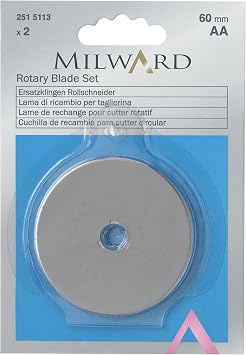 Milward Rotary Blade Set 60mm Diameter 2 Pieces, Assorted