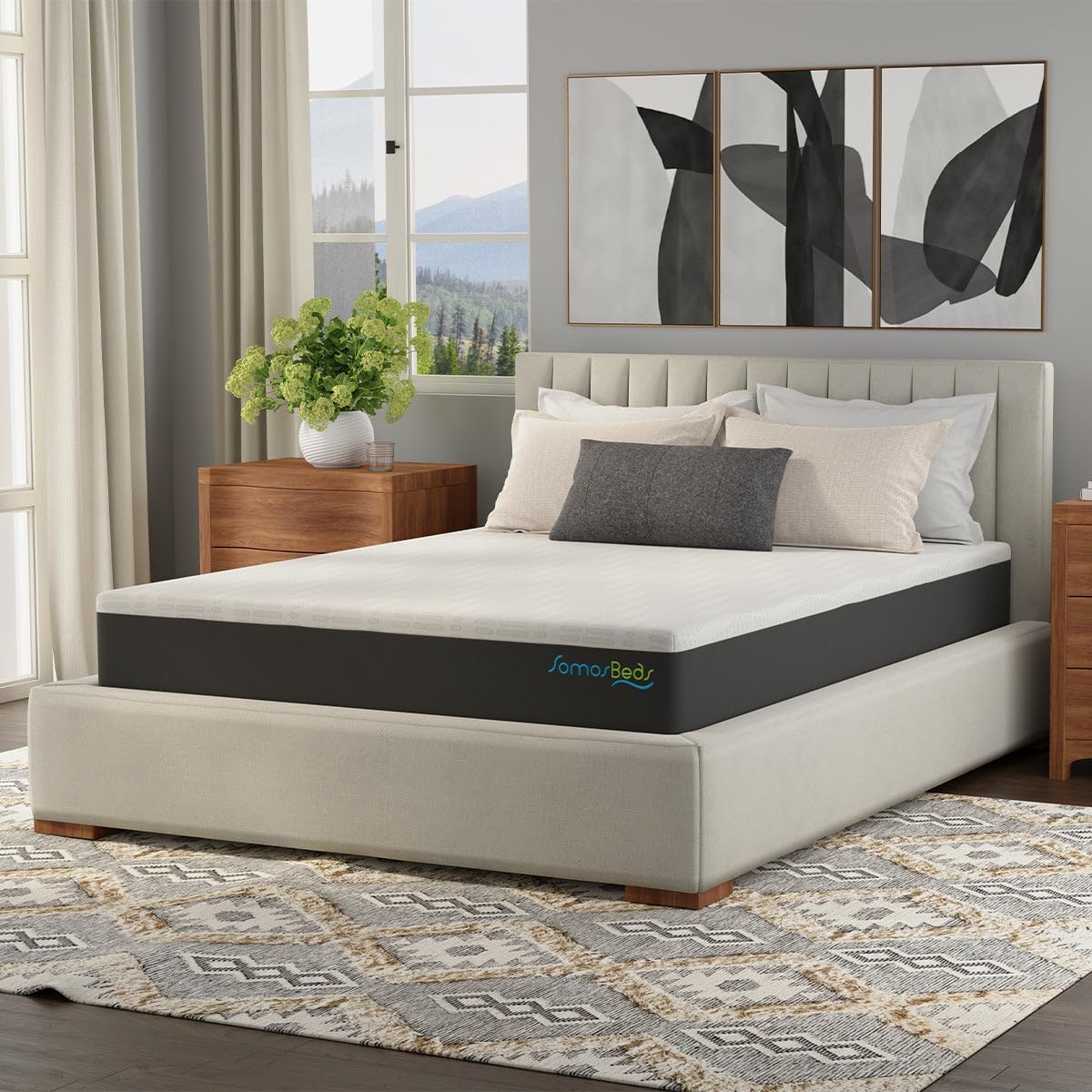 10 Inch Gel Memory Foam Medium Firm Mattress, King Size, Mattress in a Box