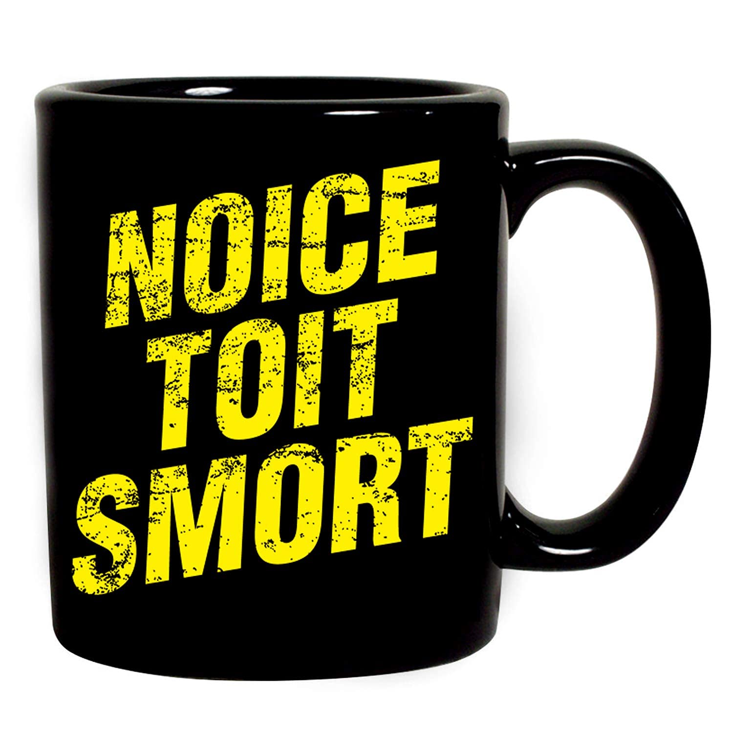 CRAFT MANIACS Brooklyn Nine-Nine NOICE Theme Fan Art Printed Black Ceramic Tea/Coffee Mug | OFFCIALLY Licensed Merch for Army