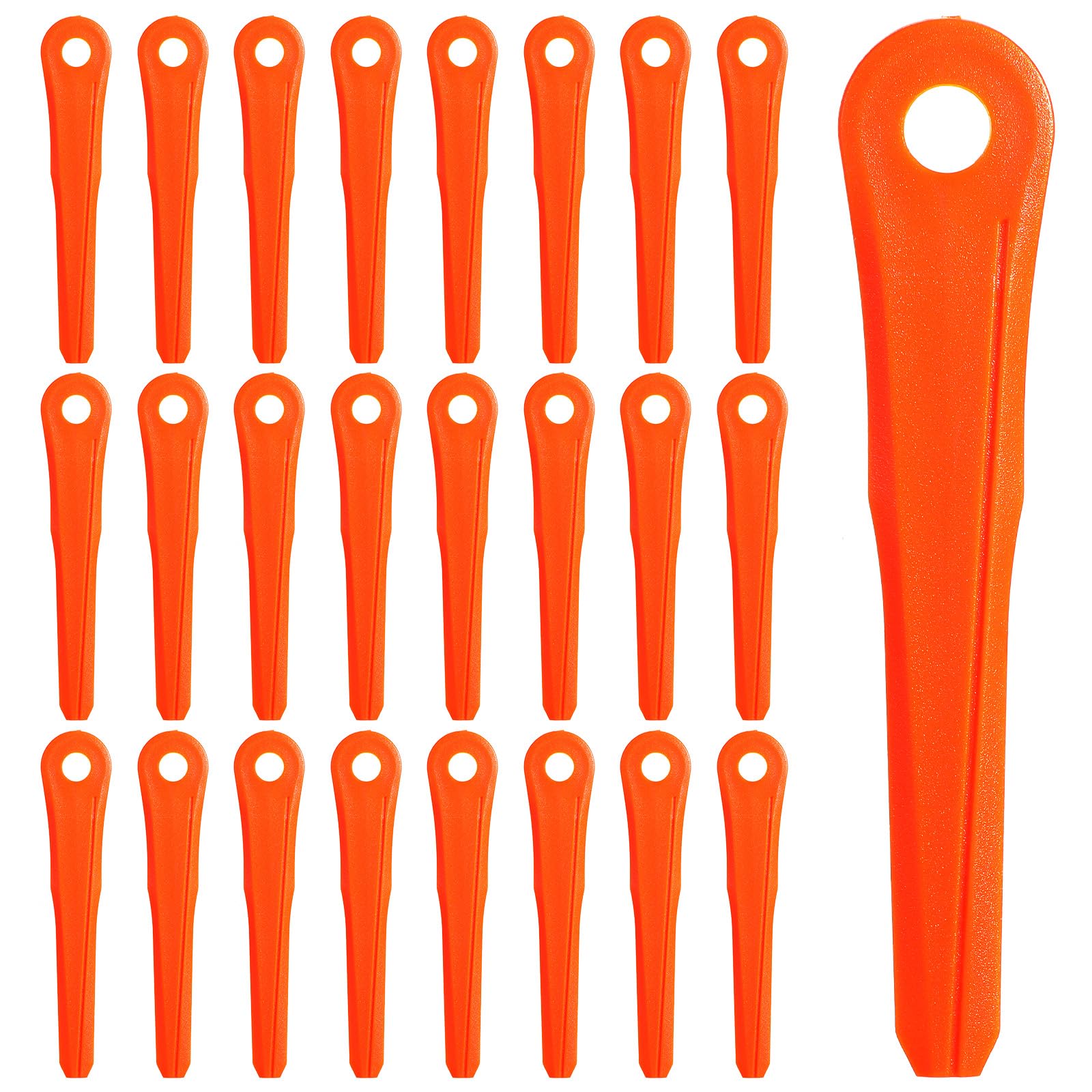 24 cuchillas de repuesto de plástico para cabezal de recortadora Stihl Polycut 6-2, 6-3, 7-3, 28-2, 48-2, 27-3, 47-3, compatible con 4002 007 1000