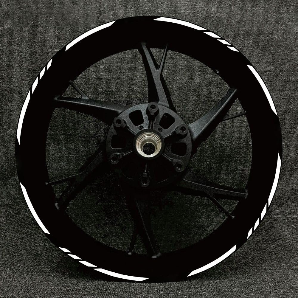 QIZUN Reflective Motorcycle Wheel Hub Stickers Rim Tape Decals Stripe