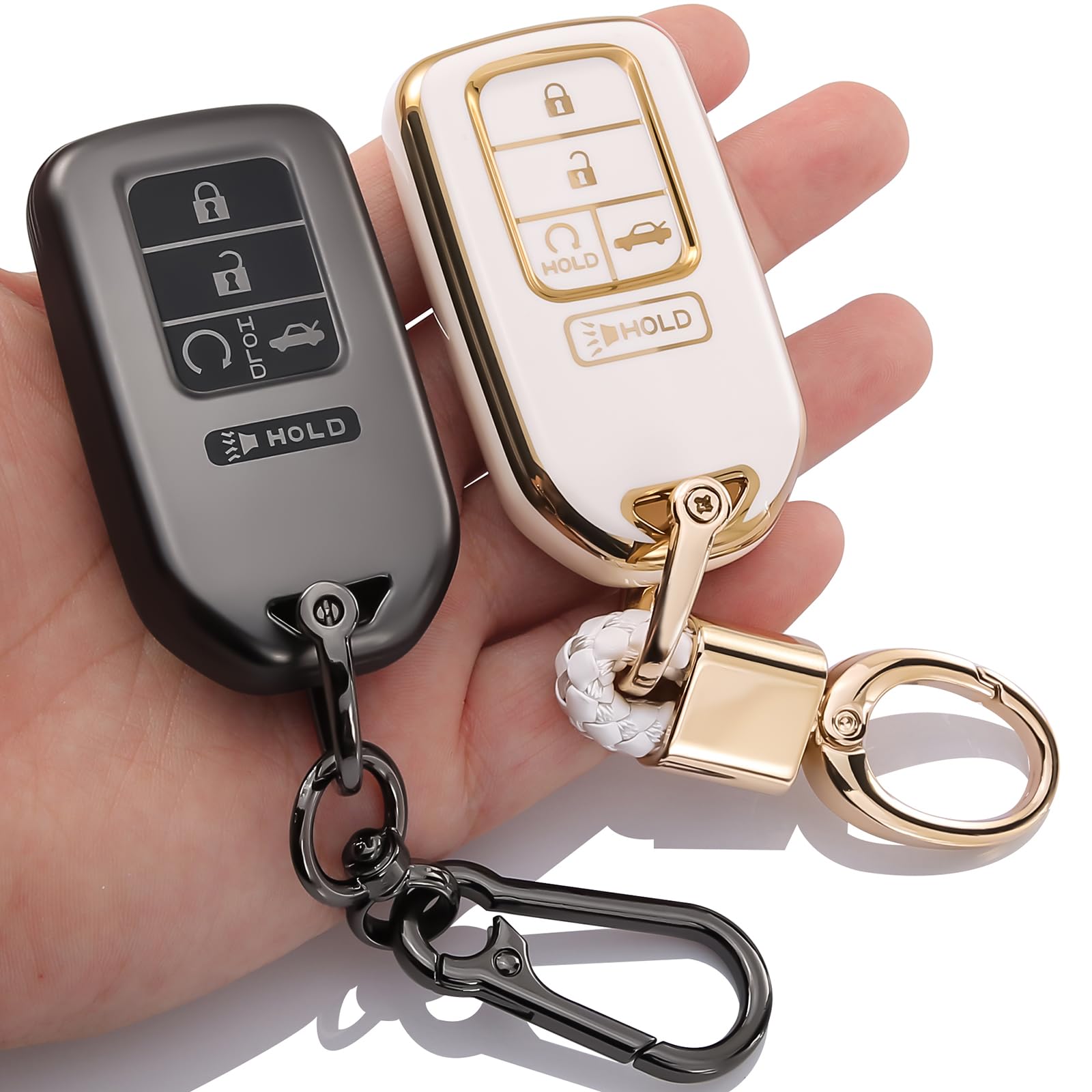 Photo 1 of 0BT59 2-PCS Compatible with Honda Key Fob Cover Keychain Protector Case for 2016 2017 2018 2019 2020 2021 2022 Pilot,Passport,Accord,CR-V,Civic,Insight Accessories