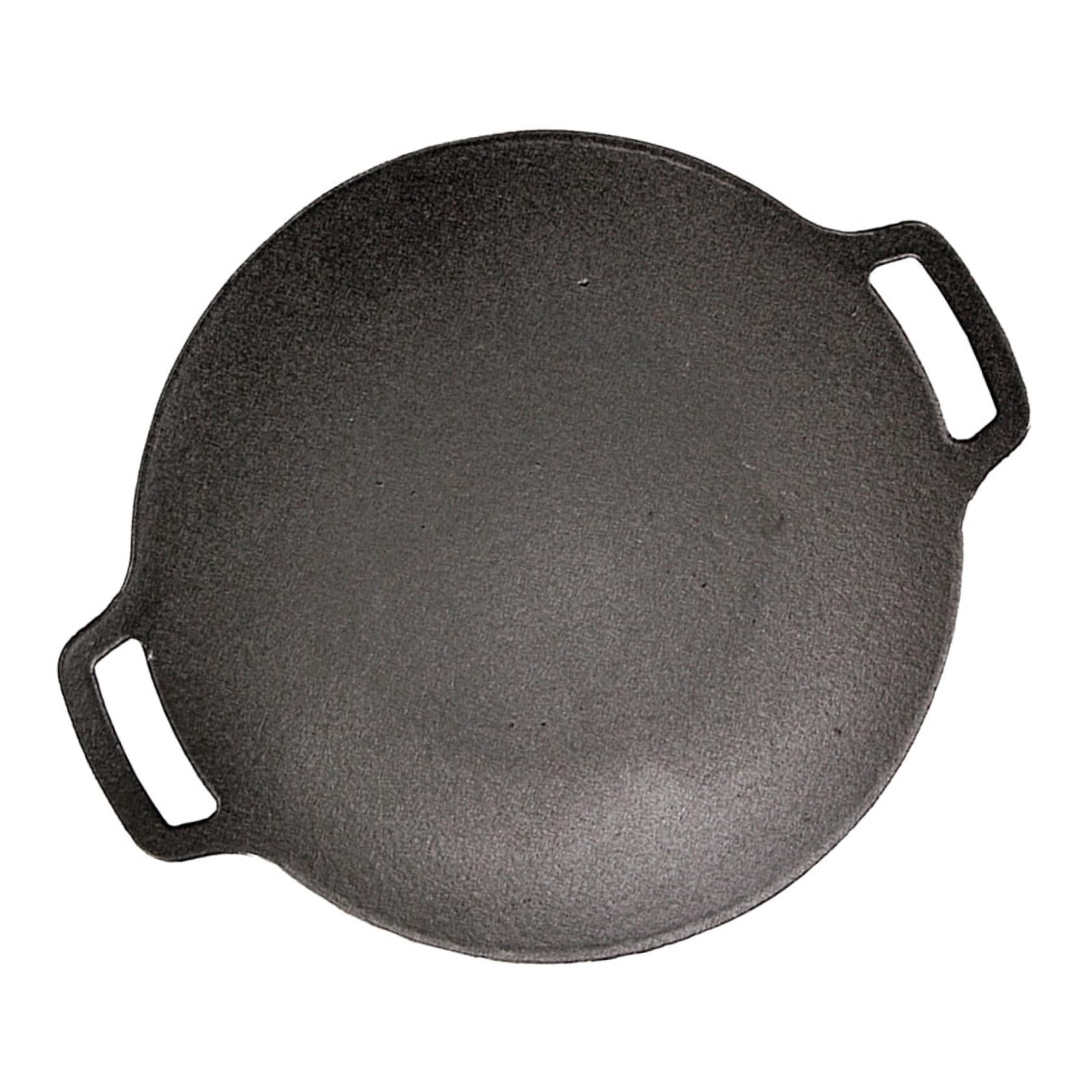 BETOOKY Piastra Grill in Ferro per Barbecue e Campeggio Manico | Uso Domestico e Vacanze in Famiglia, Ampia Superficie per Carne e Verdure, Finitura senza Sbavature