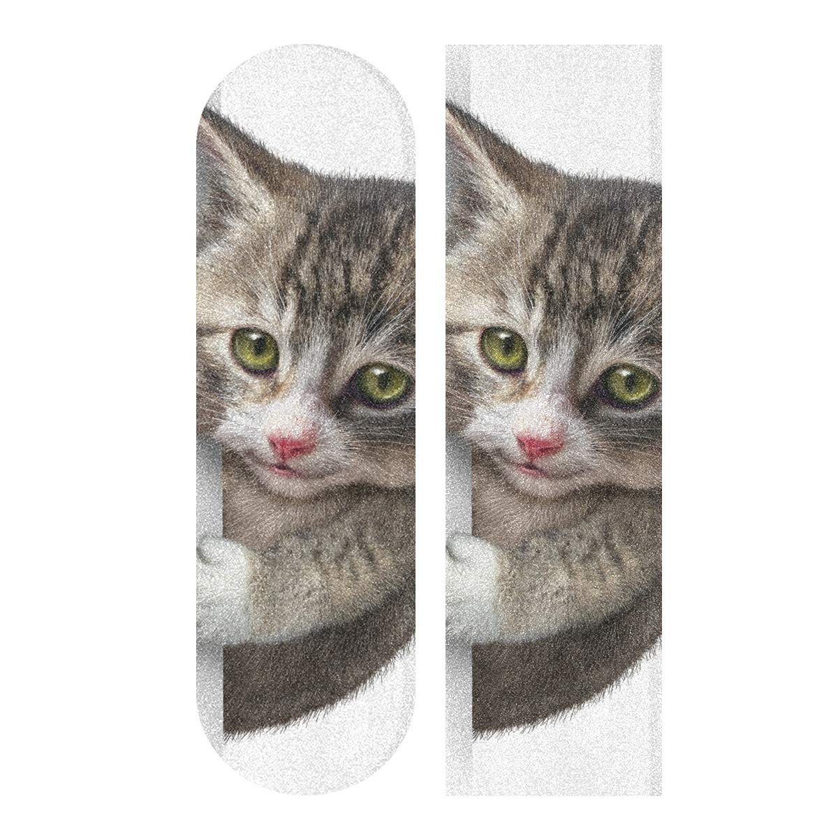 Amazon.co.jp: 空白カード付き猫 スケートボードグリップテープ シート