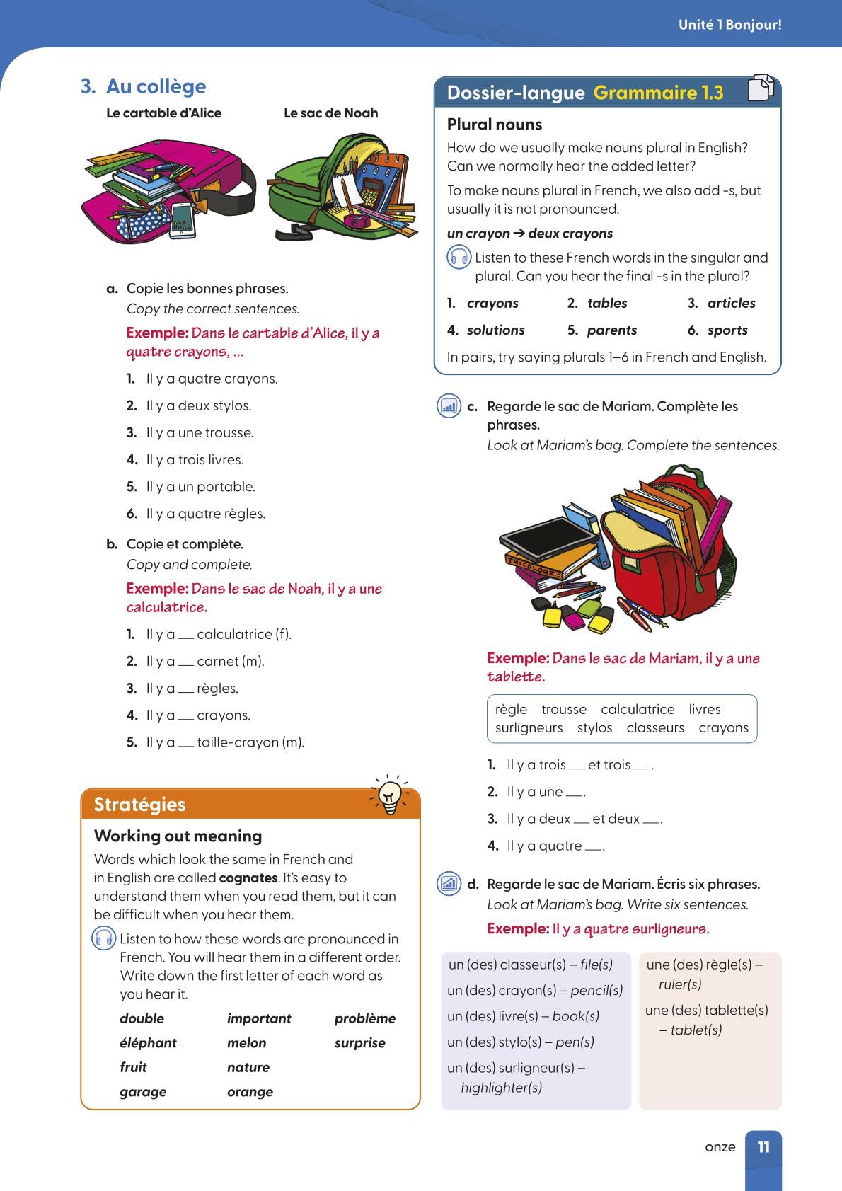 Tricolore 1 Sixth Edition Student Book