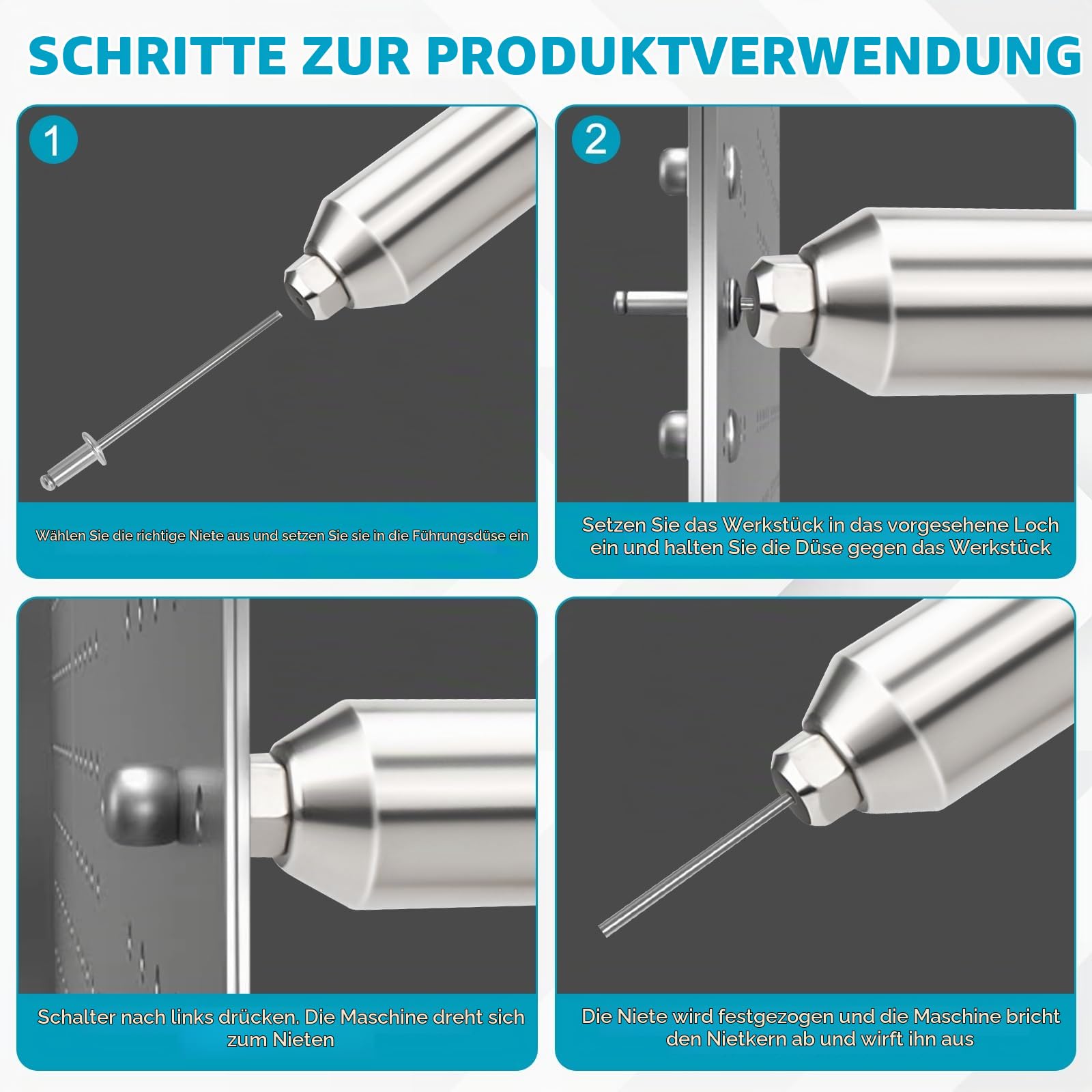 Akku Nietpistole mit 175 Nieten für Makita 18V Akku (ohne Batterie)
