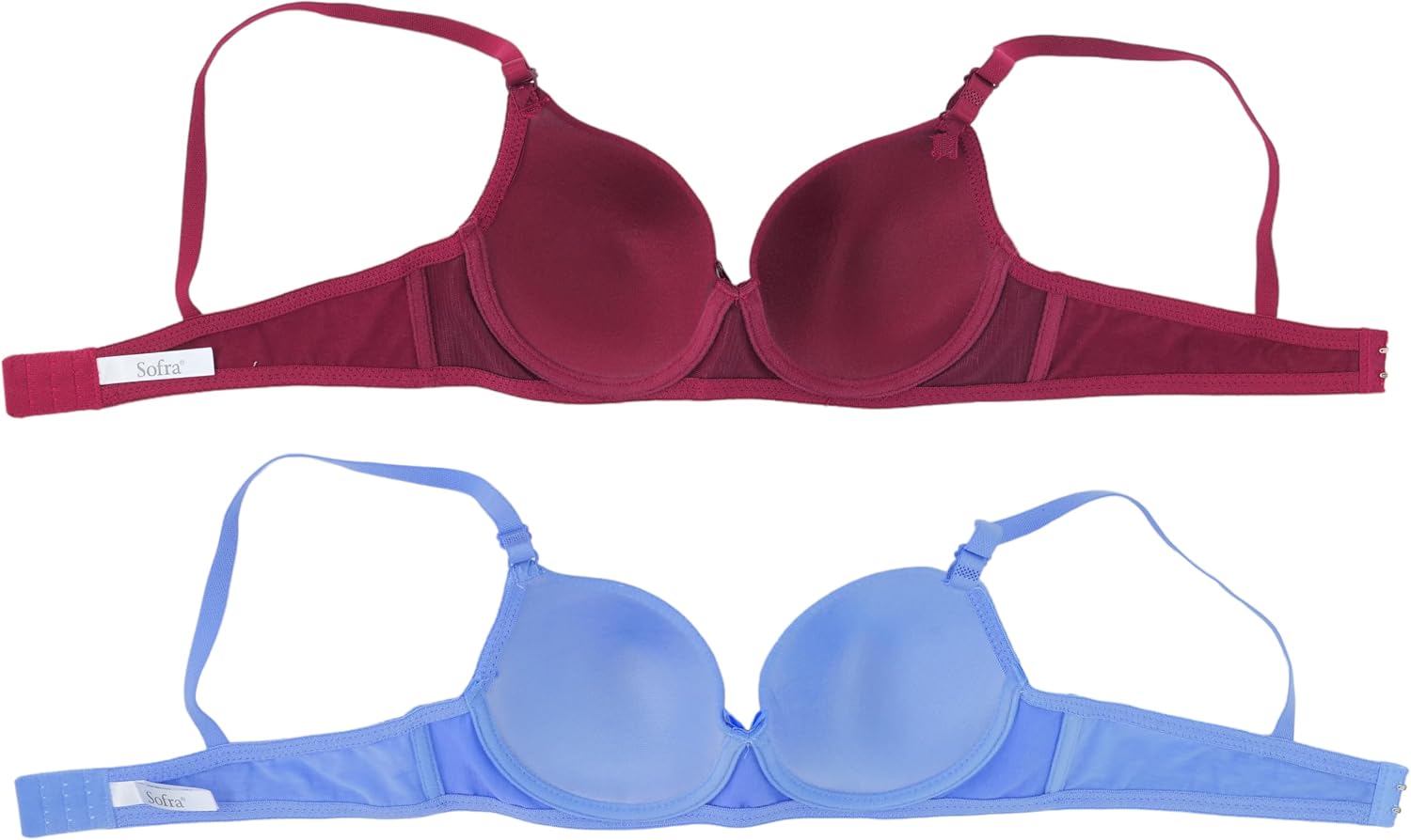 ToBeInStyle Women’s Pack of 6 Classic Style Underwire Supportive Padded Bras