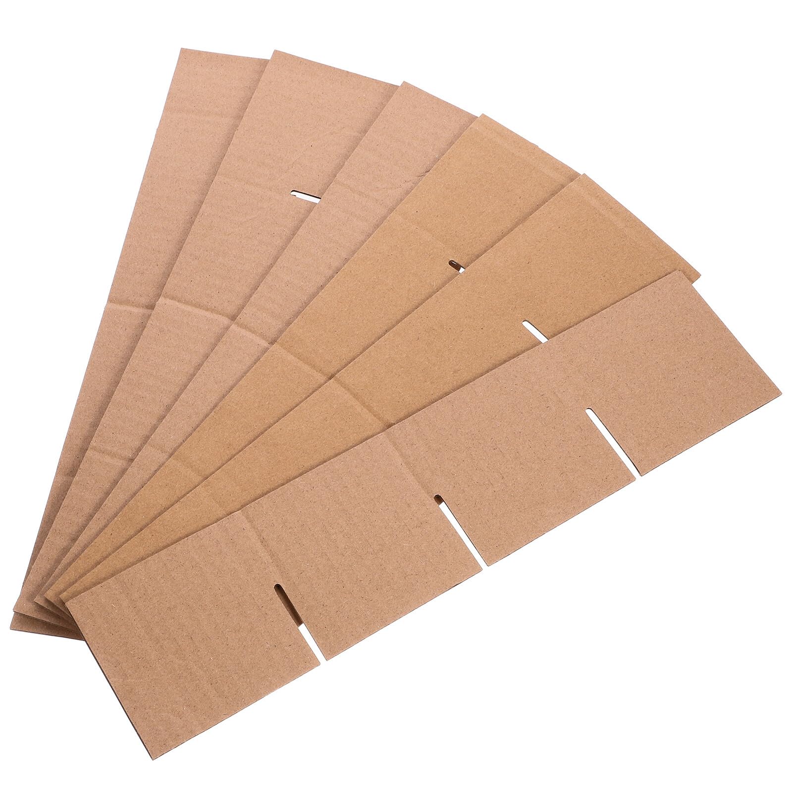 Divisor de cajas de cartón corrugado para platos papel marrón de embalaje