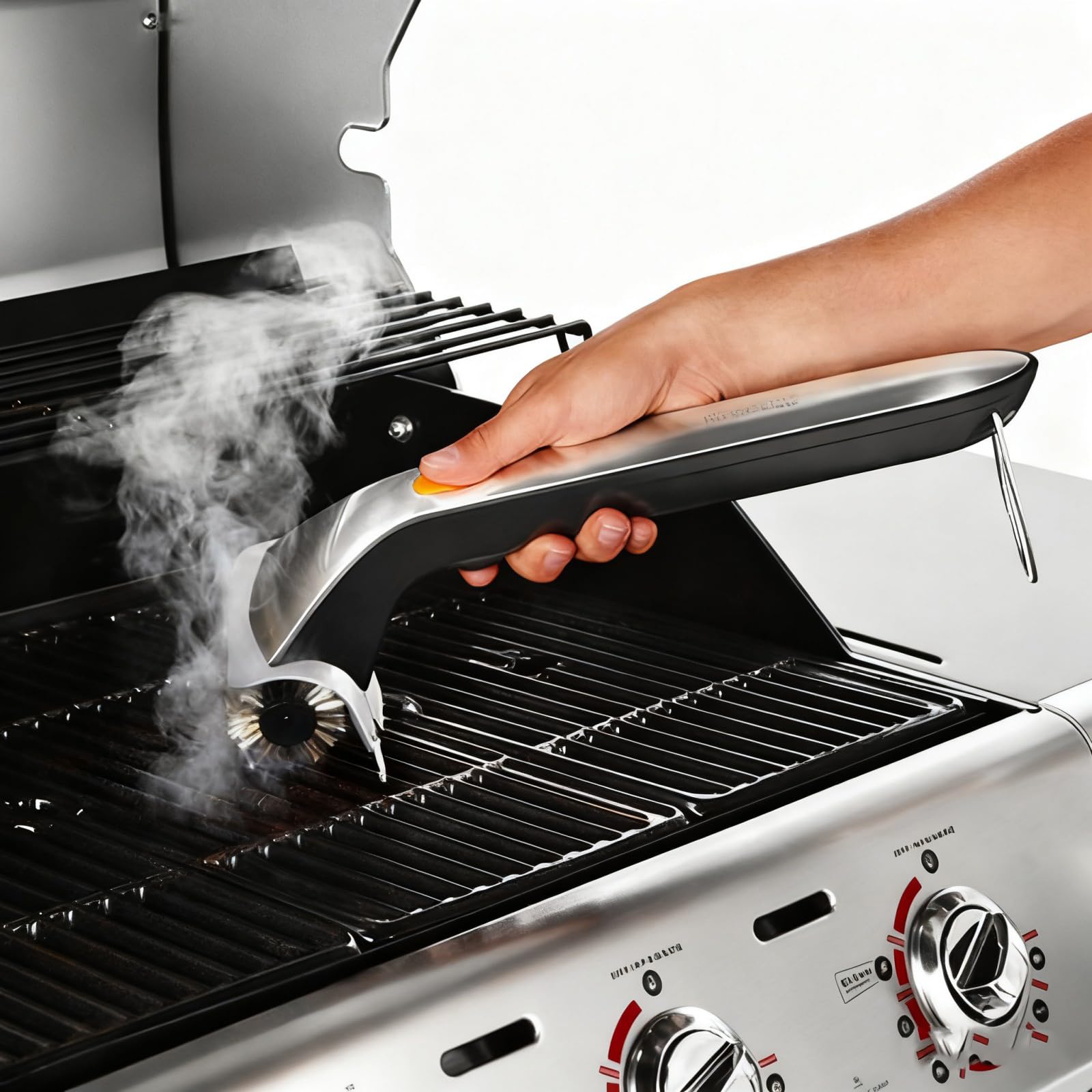 Cepillo Limpiador de Parrillas de eléctrico, Herramienta de Limpieza inalámbrica para Altas temperaturas, limpiadores de Parrillas eléctricas para Barbacoa, Horno, Estufa, Cepillo de