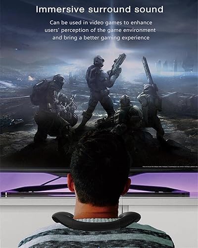 Miniatura 5 de VANPEUSO Altavoz Bluetooth con banda para el cuello Bluetooth 53 micrófono integrado tiempo de reproducción de 10 horas altavoz portátil inalámbrico