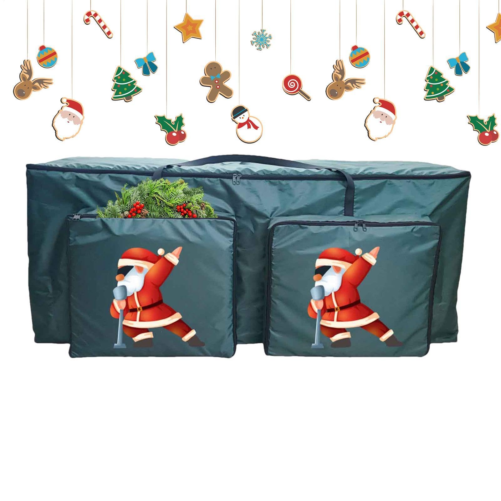Contenitore per albero di Natale, organizer con cerniera e 2
