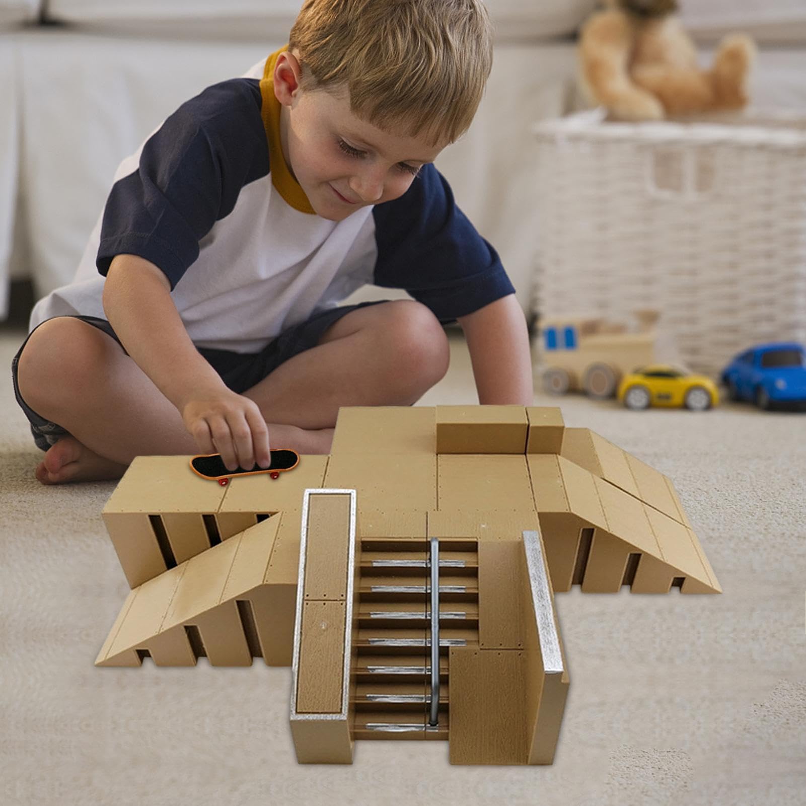 Mini planche de Skate Park, ensemble de rampe de touche, jouet d'entraînement avec plusieurs modèles, accessoire de skateboard à doigts, kit de loisirs avec assemblage facile, aire de jeu de skateboar