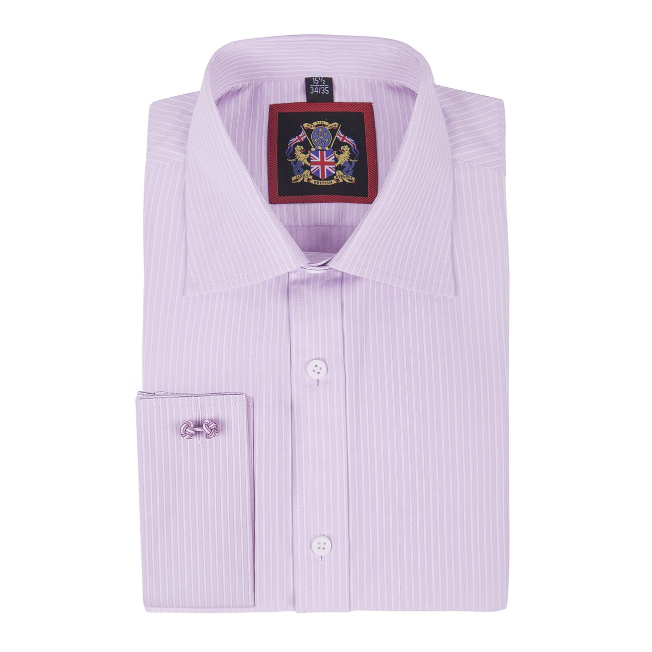Janeo British Apparel Nos Tibi Serviat Uk Co Men's Pink (Double Cuff) Shirts, Business Formal Dress Office Wedding. Single Or Double Cuff. Janeo British Apparel The Canterbury Self Stripe Shirt - Pink, Double Cuff, 15.5In