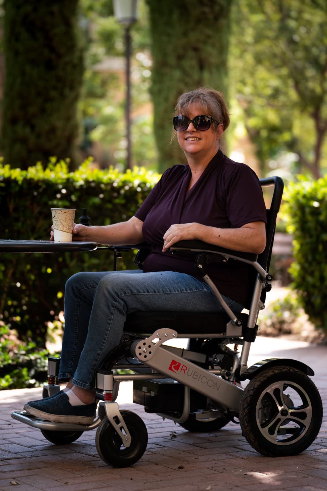 Rubicon Deluxe All Terrain 600W Horsepower Electric Wheelchair, 20AH