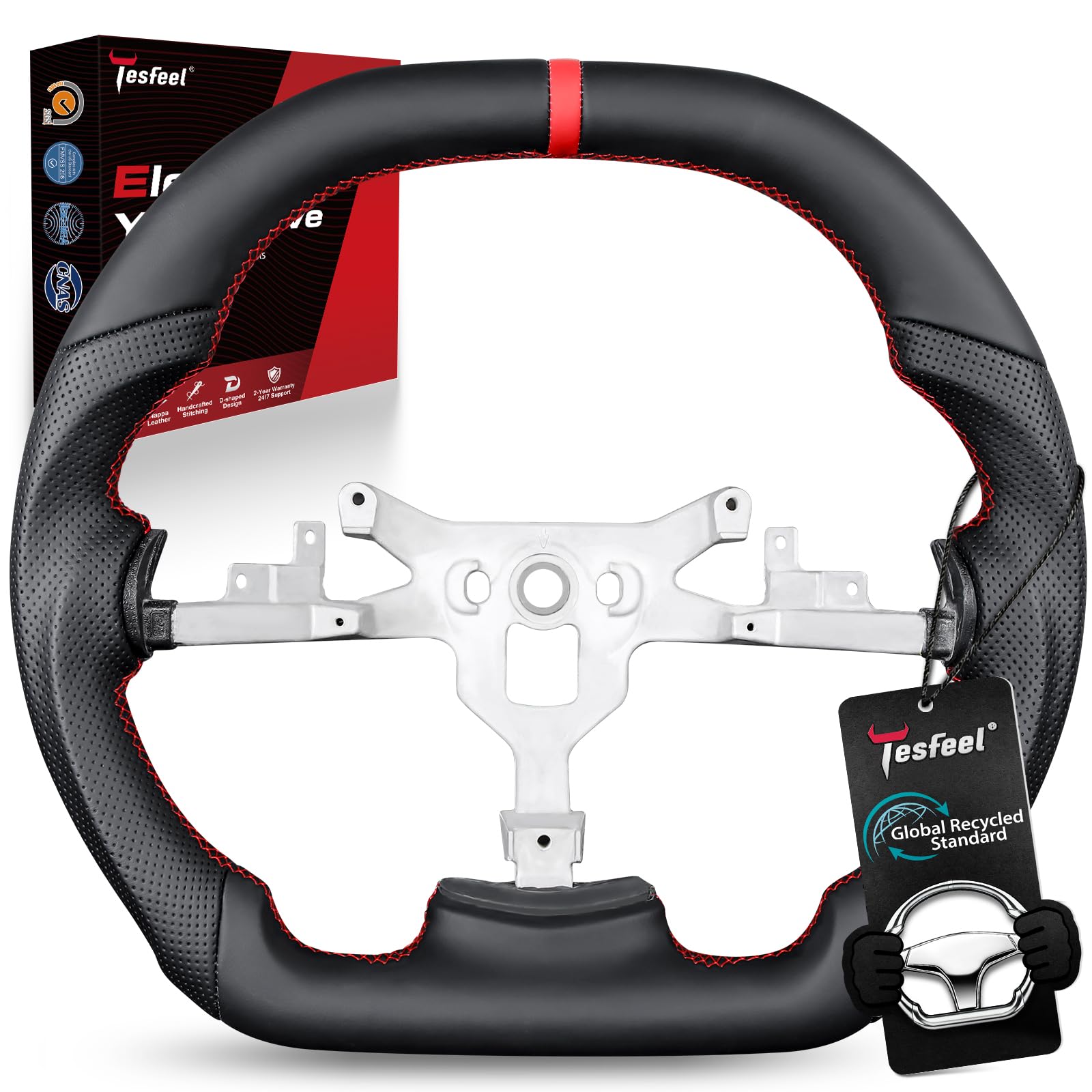 Full Nappa Leather Steering Wheel for Chevy Corvette C6 2006-2011