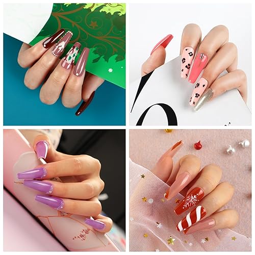 Vista 3 de Gel Nail Polish Kit with U V Light Starter kit 20pcs Gel Polish Set Popular Fall Colors Professional 36W Led Lamp Top Base Coat Glitter Nail