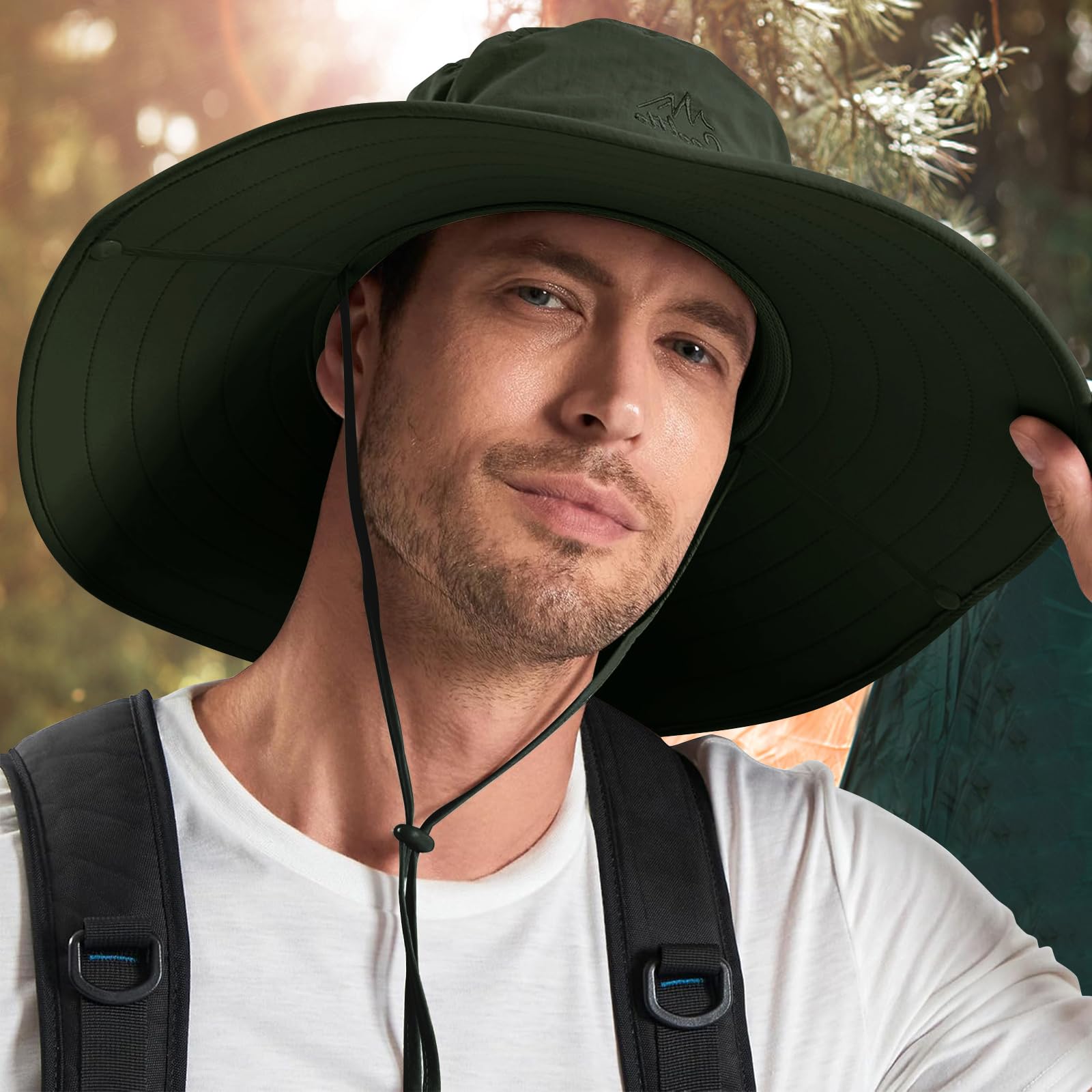 Cooltto Sun Hats for Men/Women with UPF 50+ UV Protection, Wide Brim Waterproof Breathable for Cycling Fishing, Hiking, Golf - Image 9