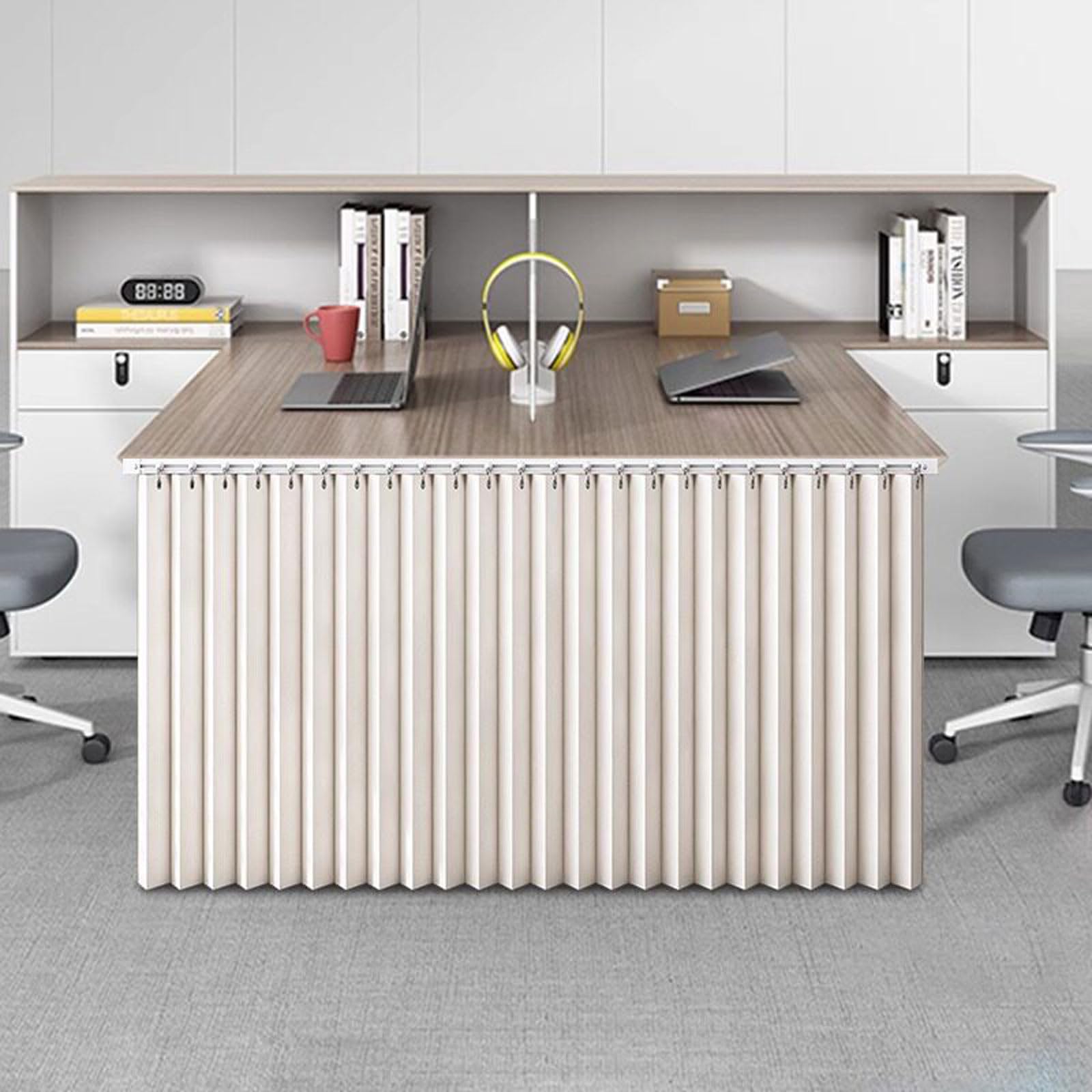 Coulissants sous le bureau tiroir de cuisine sans perçage anti-poussière Slish Wortat