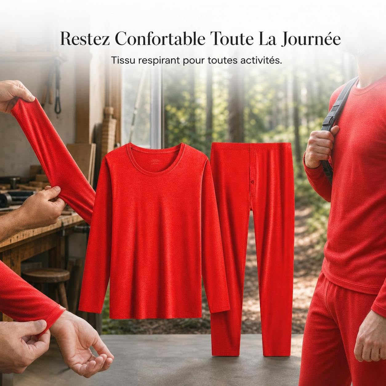 Ensemble Sous-vêtements Thermiques Homme