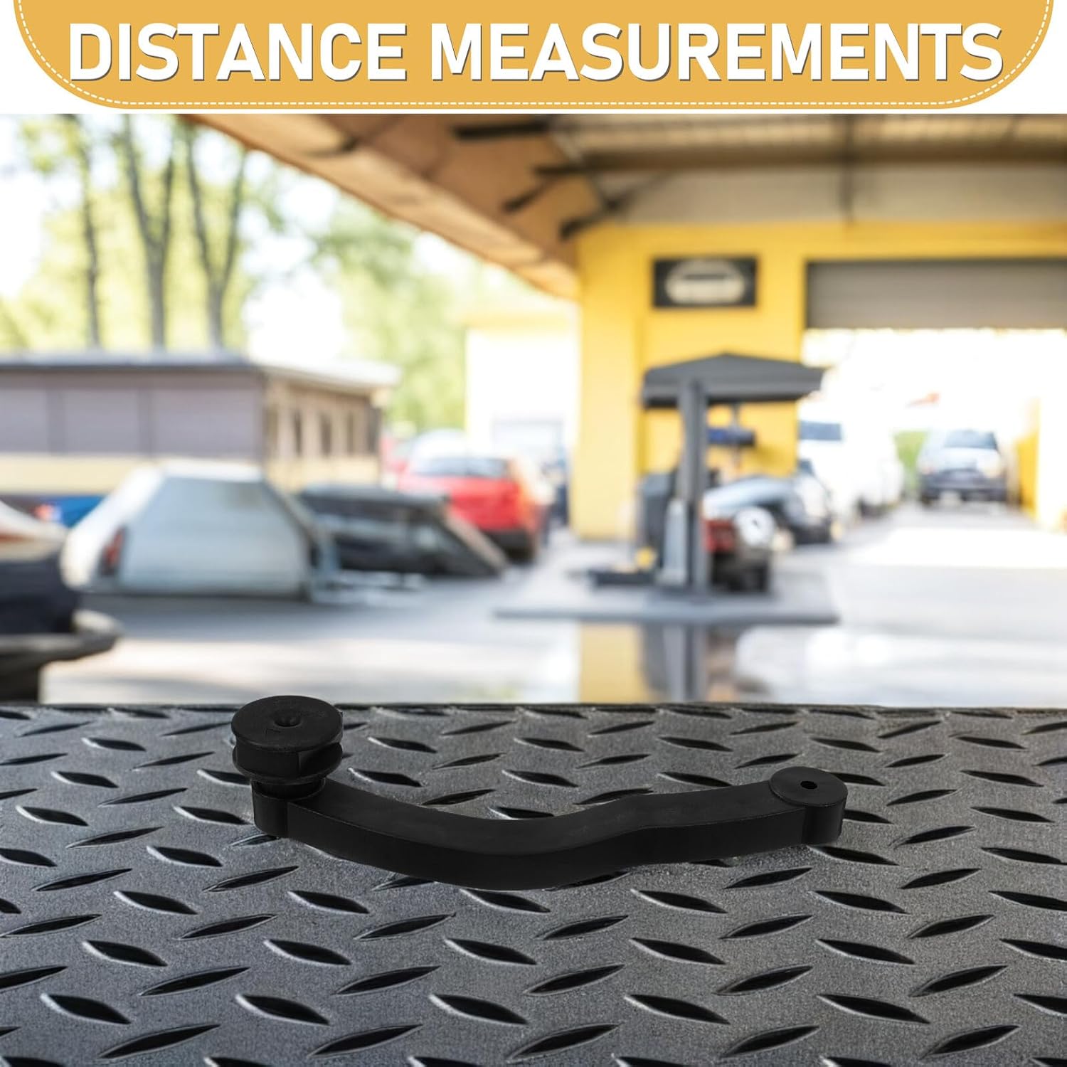 Tire Balance Caliper Handle Large Plastic Measuring Tool Wheel Balancer Ruler Crank for Car Repair and DIY Wheel Alignment