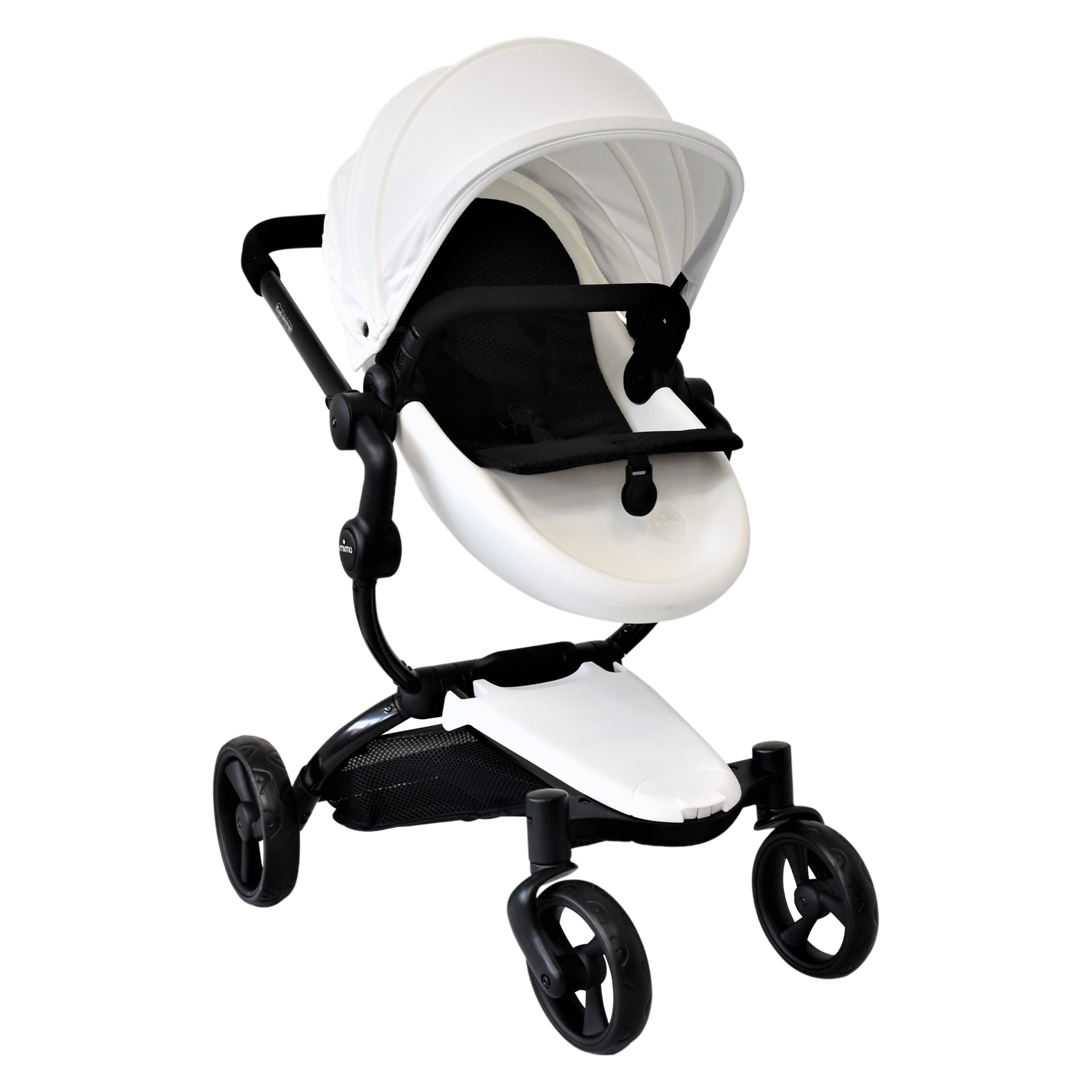 KOOKAMUNGA KIDS Deluxe and Modern Doll Stroller | Sturdy & Stylish | Swivel Wheels & Reversible | Luxury Grip Handle | 2 Storage Baskets | Foldable | Suitable For Baby Dolls 16” 18” & 20 “