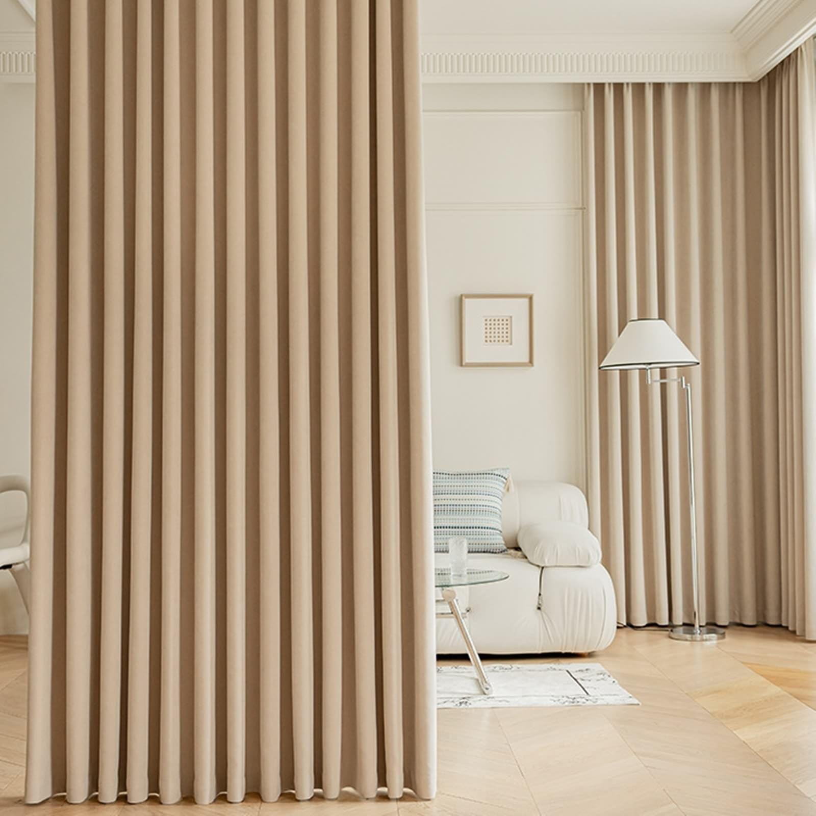 Rideau occultant kaki clair pour chambre d'enfant salon et chambre chaleureuse