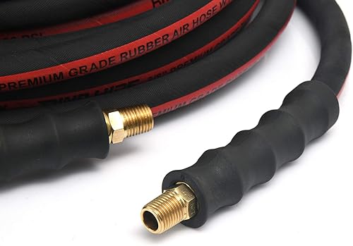 Miniatura 8 de RMX Dino-Hide Manguera de aire de goma - Acabado envuelto de alta resistencia - Flexible en -40F (manguera de plomo de 12" x 3') - WLELD1203