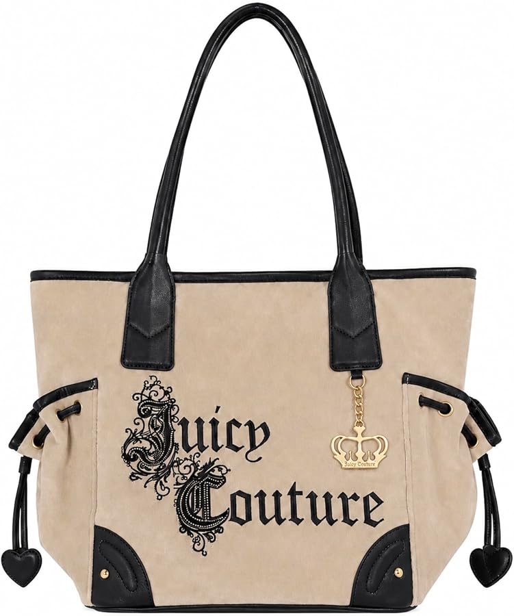 Amazon.com: Juicy Couture Renaissance Tote Bag with Black Trim
