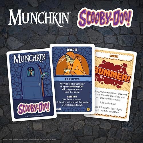 Miniatura 8 de Juego de cartas Munchkin Scooby-Doo  Basado en la serie Steve Jackson Munchkin  Con personajes de Scooby-Doo y Mystery Inc.  Juego de cartas con