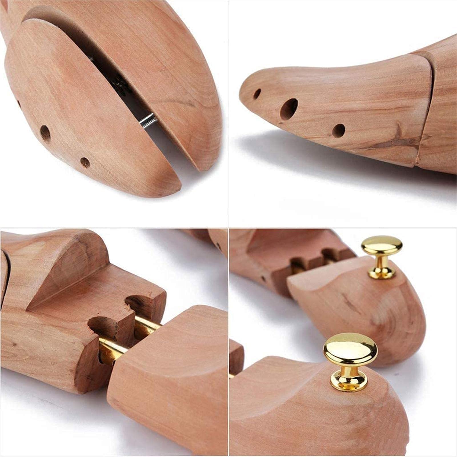 Barella per Scarpe in Legno, Tendiscarpe in Legno di Pino Premium, Tendiscarpe, Tendiscarpe per Uomini e Donne (Colore Legno 41)