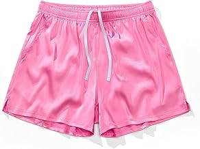 AIMPACT 4 Inch Satin Silk Boxers for Men Women Unisex Sleep Shorts Lounge Pajamas Bottom
