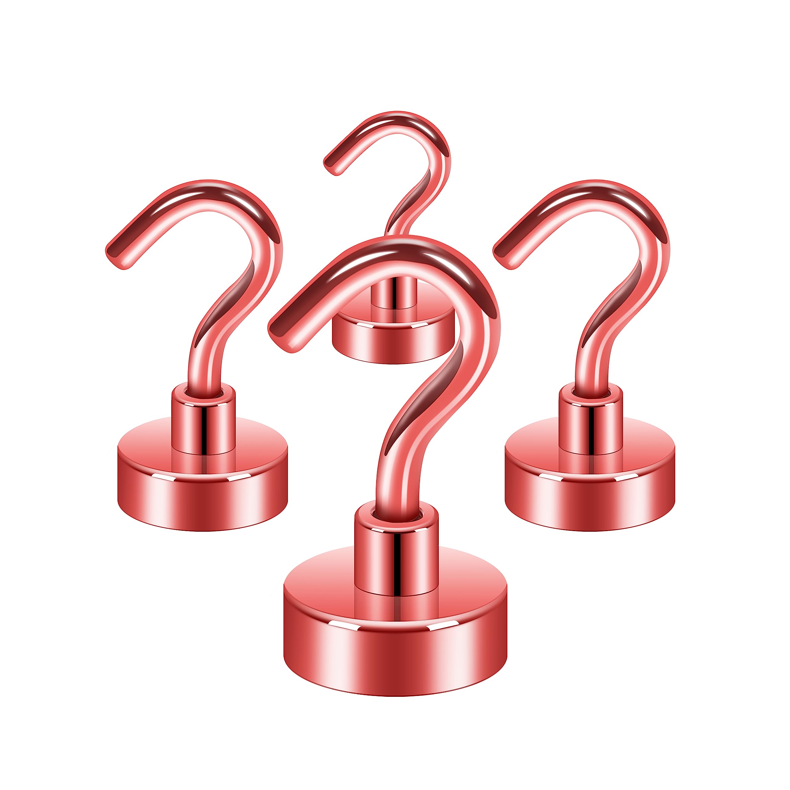 Neosmuk Magnetic Hooks,30lb Heavy Duty Earth Magnets with Hook for Refrigerator, Extra Strong Cruise Hook for Hanging, Magnetic Hanger for Curtain,