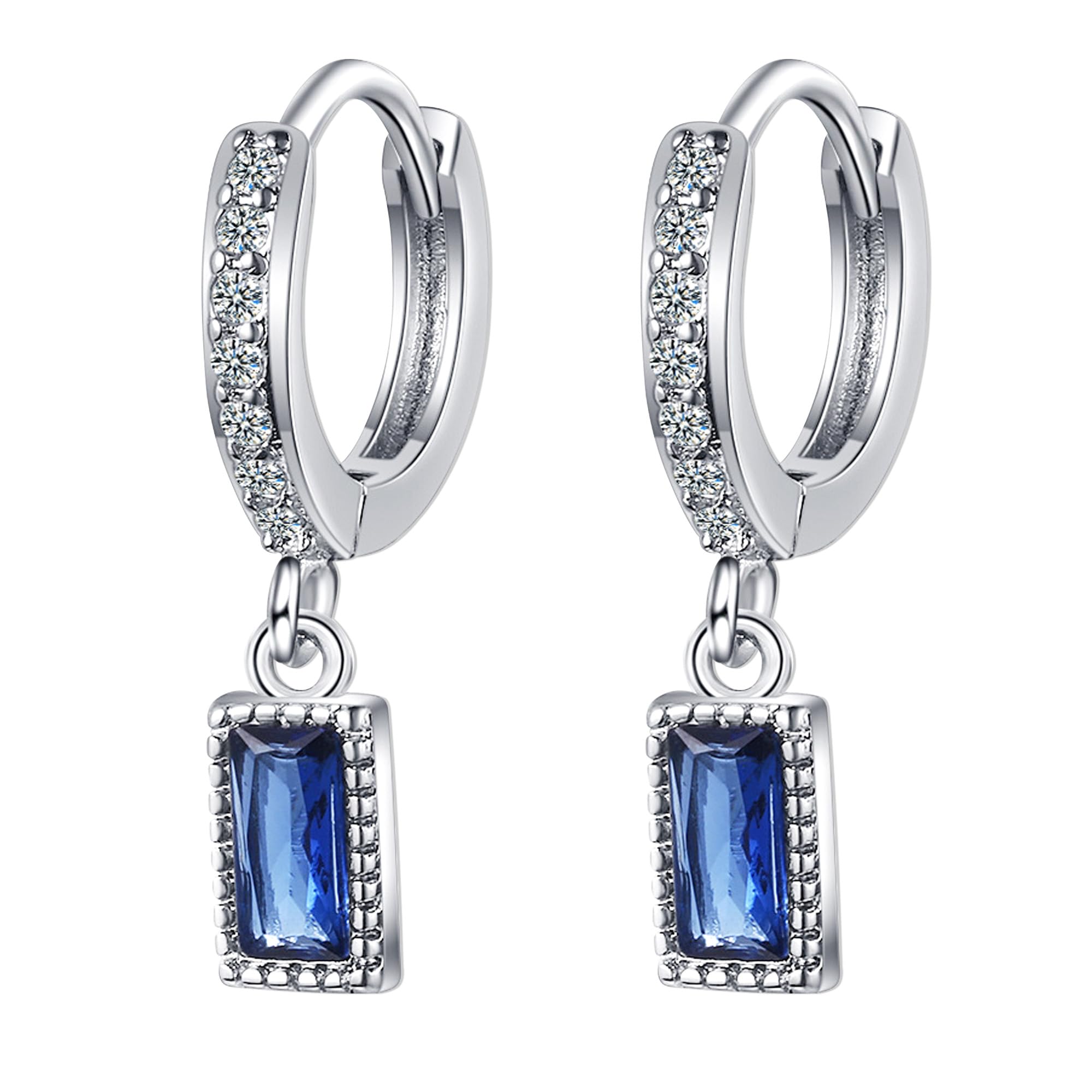 JUZICHEN Pendientes Mujer Plata 925, Pendientes Corazon, Pendientes Aro Plata Con Colgante Circonita, Pendientes Plata S925 De Boda, Pendientes Hipoalergénicos Para Mujeres Niñas