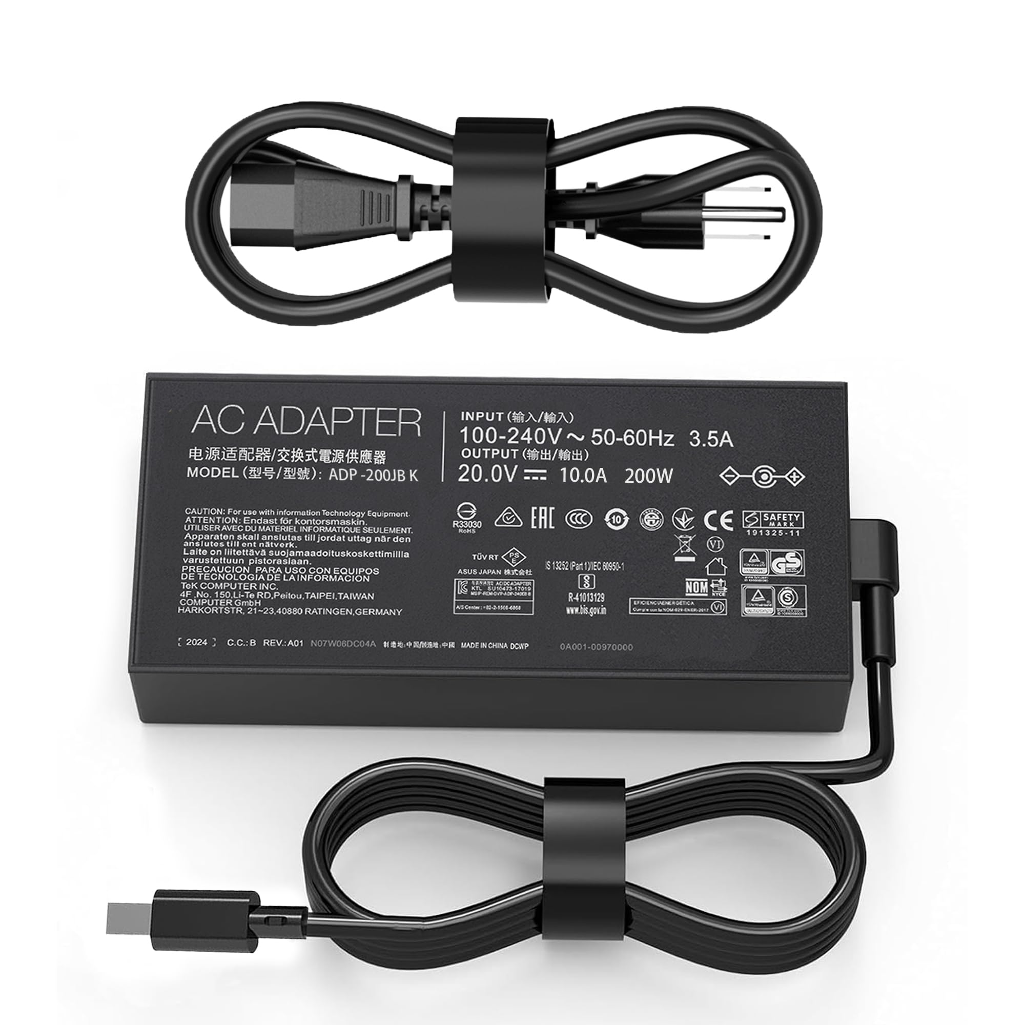 Amazon.com: 200W ADP-200JB K Adapter fit for Asus ROG Zephyrus G14