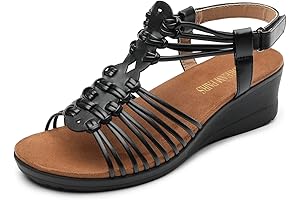 Women's Strappy Wedges Open Toe Ankle Strap Sandals: Elevate Your Style