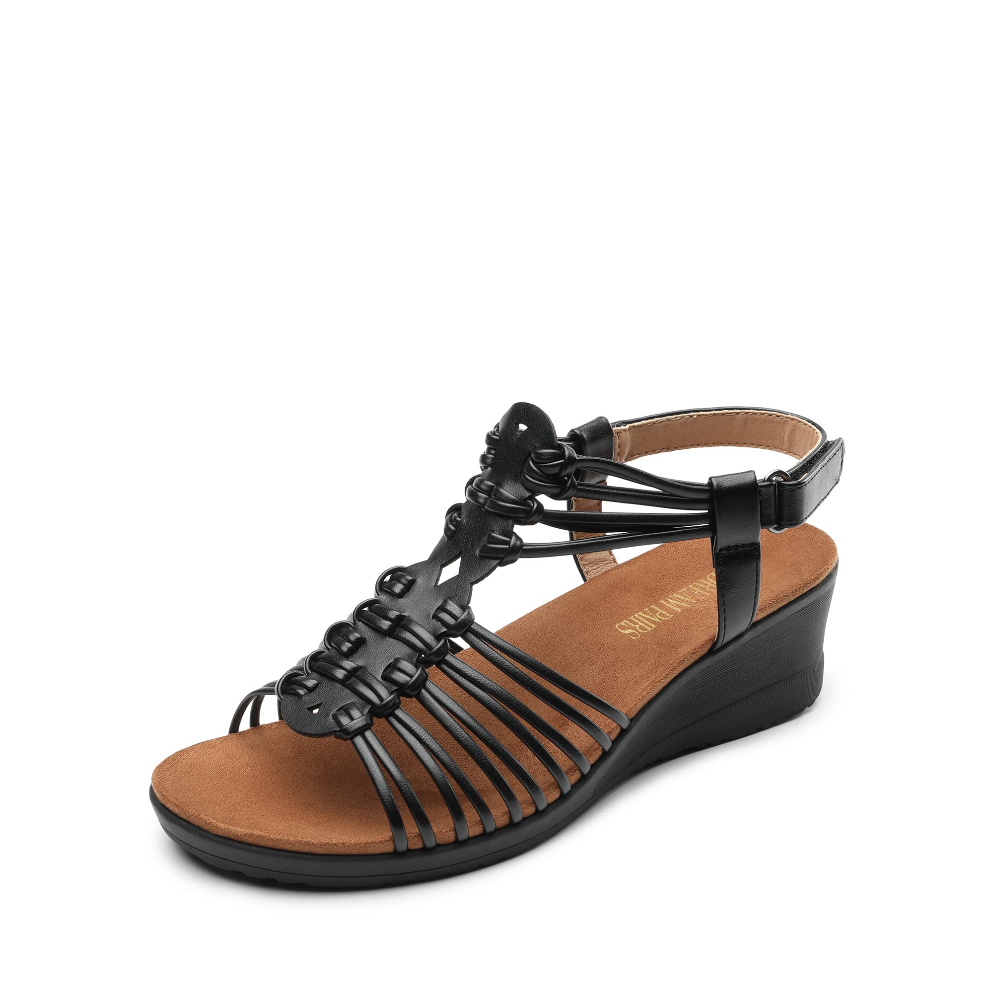 DREAM PAIRS Low Heel Wedge Sandals