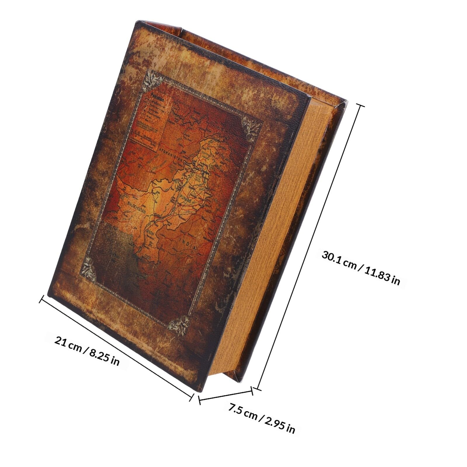 TOYANDONA Caja Simulada con Forma de Libro Grande Estilo Biblia Caja de Almacenamiento Decorativa para Joyas Llaves y Objetos Pequeños Organizador Decorativo para Hogar y Oficina