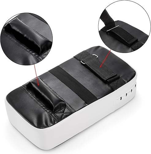 Miniatura 4 de WUWEOT Juego de guantes de boxeo 2 en 1, guantes de boxeo, almohadillas de enfoque y almohadilla de patada de taewondo, almohadillas de