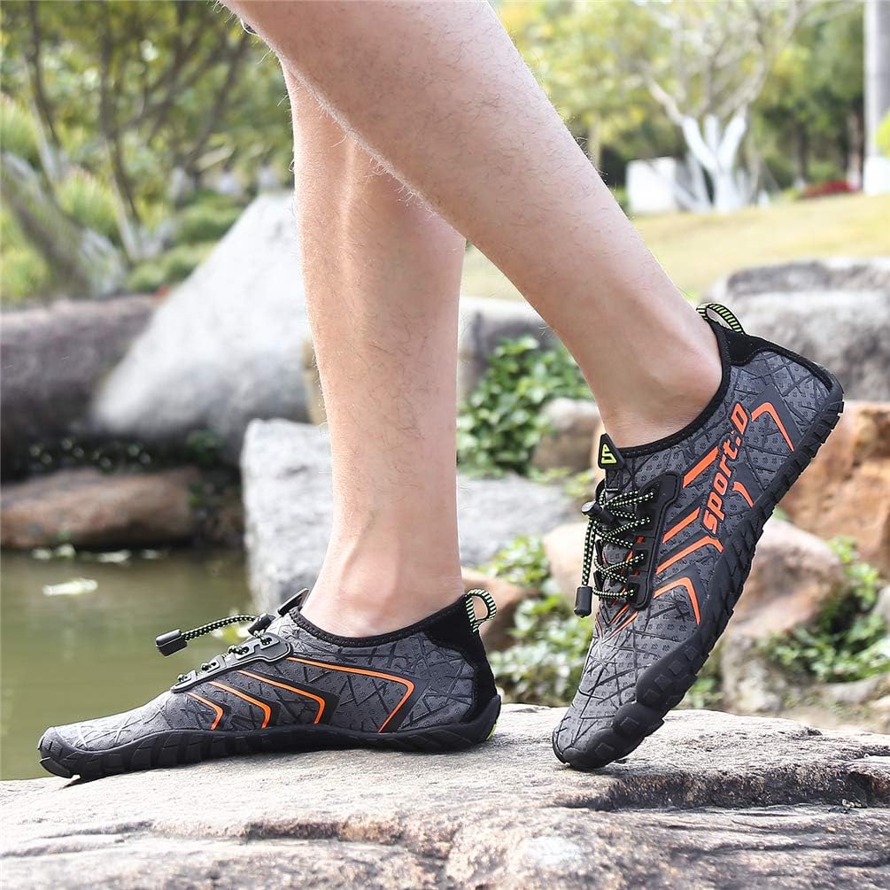 UBFEN Water Shoes Aqua Swim Shoes Mens Womens Beach Sports Quick Dry Barefoot for Boating Fishing Diving Surfing - Image 7