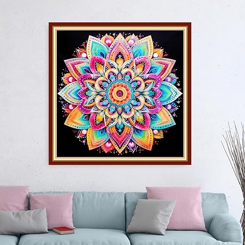 Miniatura 44 de Dimensean Kits de punto de cruz estampados, gama completa de patrones de bordado, kits de iniciación para principiantes, adultos o niños, kits