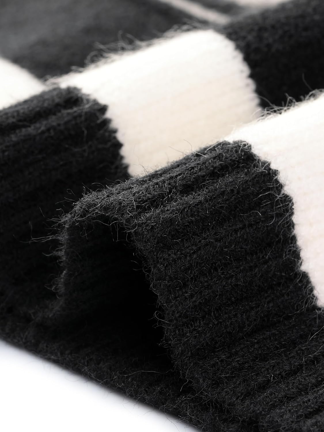 Agnes Orinda Plus Size Sweaters for Women Sleeveless V Neck Striped Knit Casual Pullover Sweater Vests - Image 5