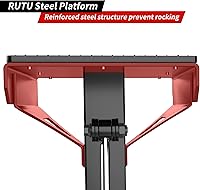 Vista 3 de RUTU Soporte para Moto de Cross, Gato Elevador de Motocicleta con Capacidad de 1000 Libras, Elevación Hidráulica de Acero Resistente de 12-13.8