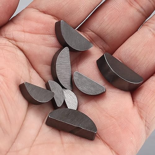 Miniatura 3 de Woodruff - Kit surtido de llaves, 80 llaves métricas de madera, llaves de media luna, juego de llaves de semicírculo de media luna, llave de