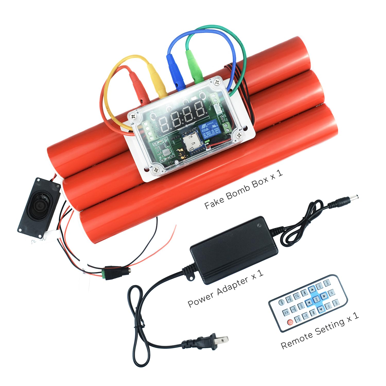 Fake Bomb Box Escape Room Props Plug The Wires in Correct Sequence