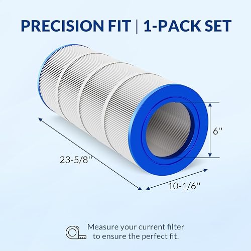 Miniatura 2 de Cartuchos de filtro de piscina CC100 mejorados, compatibles con Pentair Clean & Clear 100, CCRP100, tela resistente de 5 onzas para una filtración y