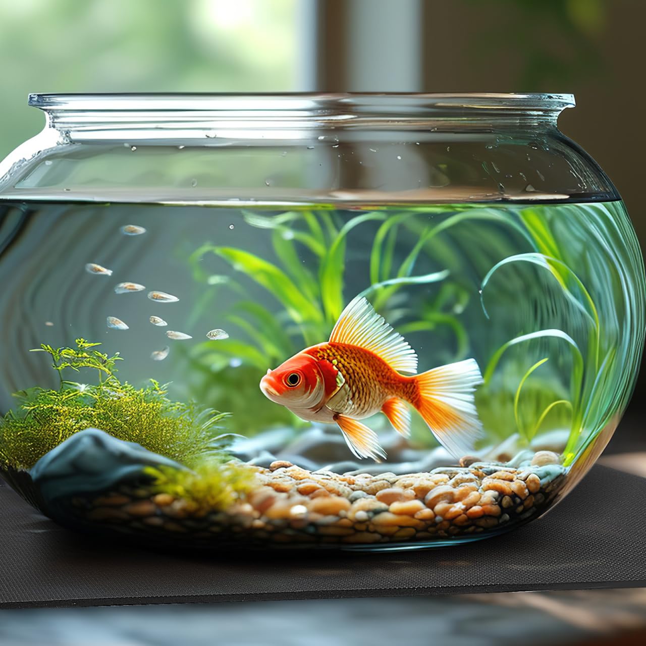 Homoyoyo Tapis d'aquarium antidérapant 120 x 50 cm Matériau Durable Protection et Stabilité